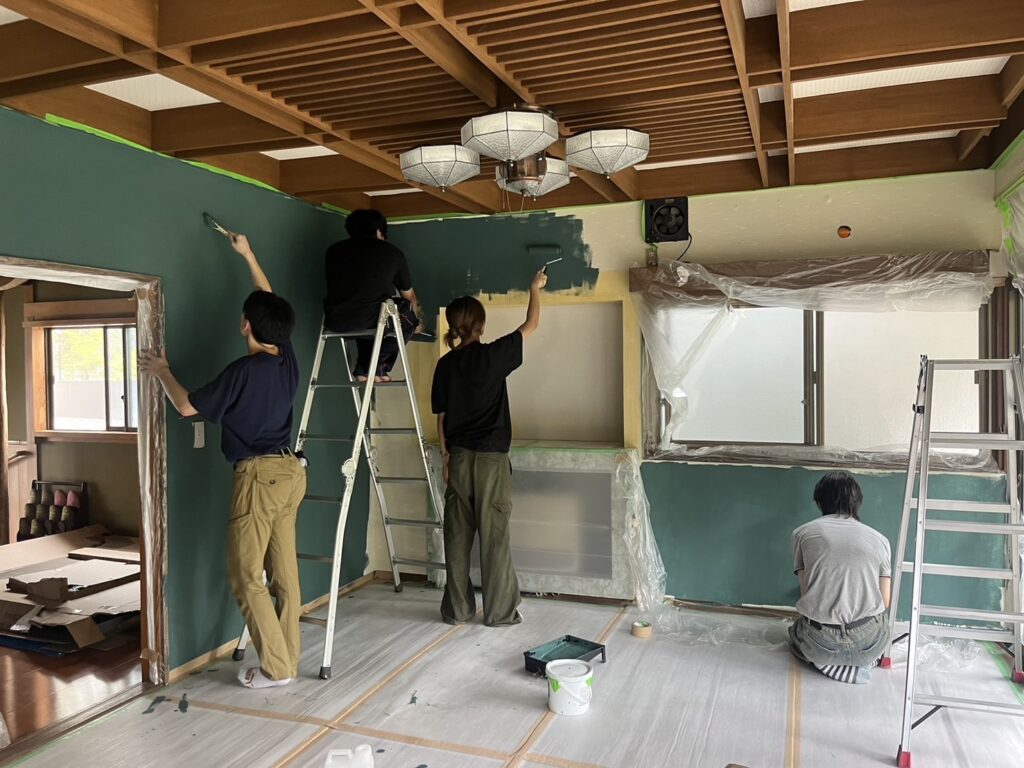 黒板塗装のDIY
